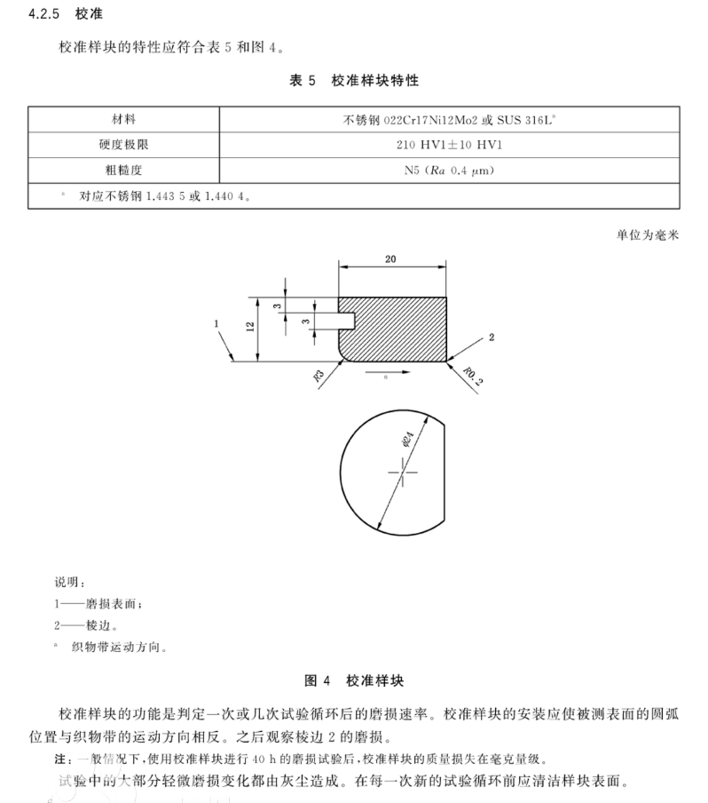 織物校準(zhǔn)樣塊